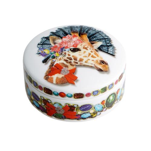 Vista Alegre Love Who You Want Dona Jirafa Round Box by Christian Lacroix FINAL STOCK