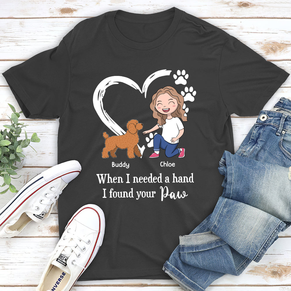 When I Needed A Hand - Personalized Custom Unisex T-shirt