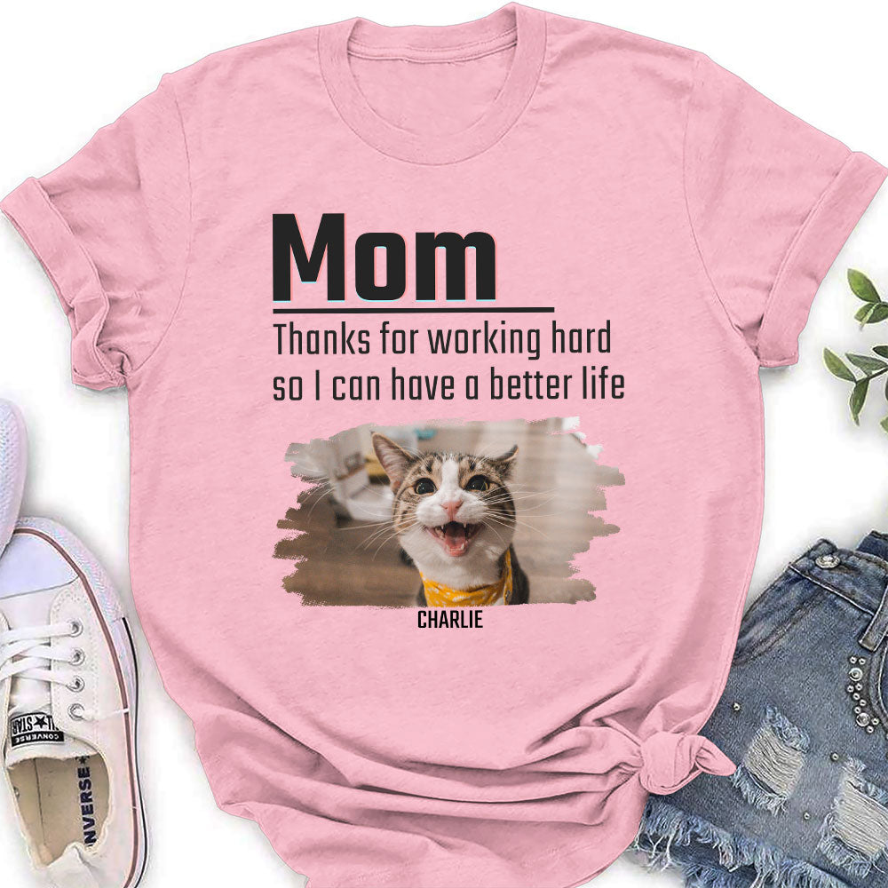 Working Hard - Personalized Custom Women's T-shirt