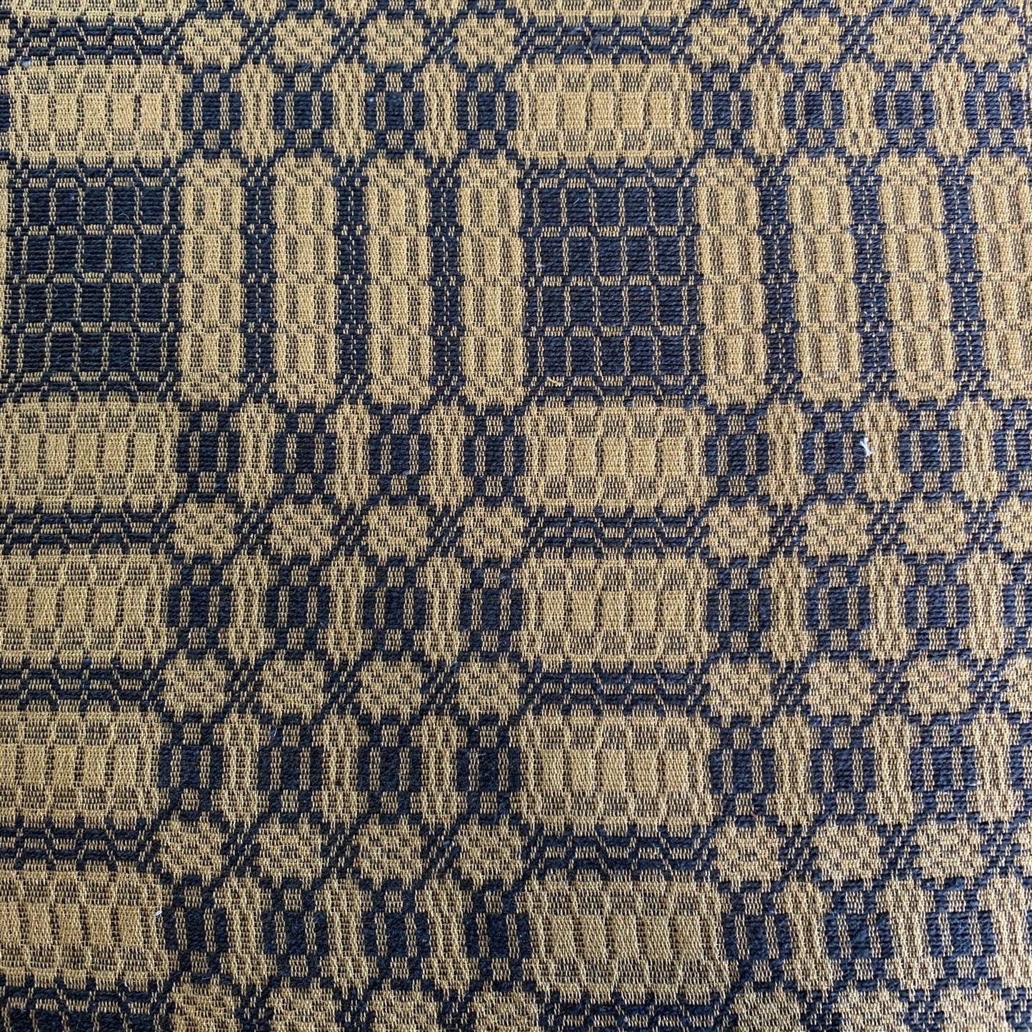 Westbury Black and Mustard Woven Coverlet