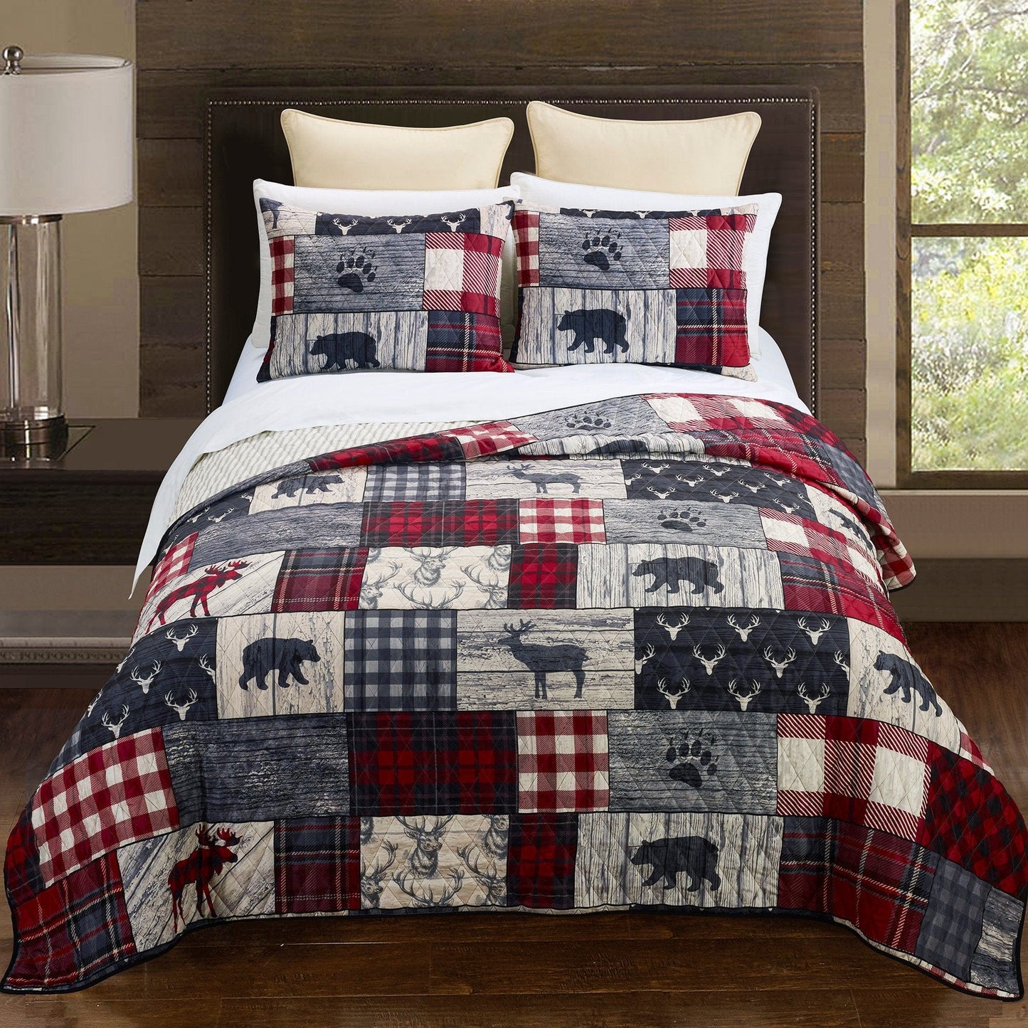 Wildlife Squares Quilt Set