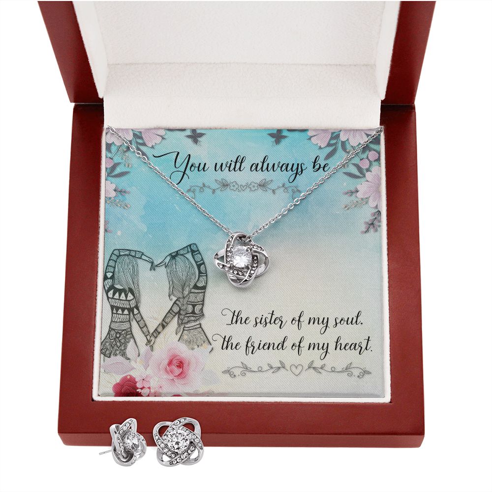 You will always be Love Knot Earring & Necklace Set