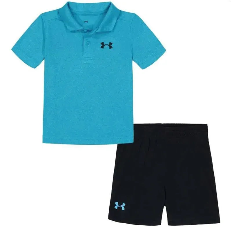 Under Armour - Baby Boy Under Armour Polo Set, Opal Black