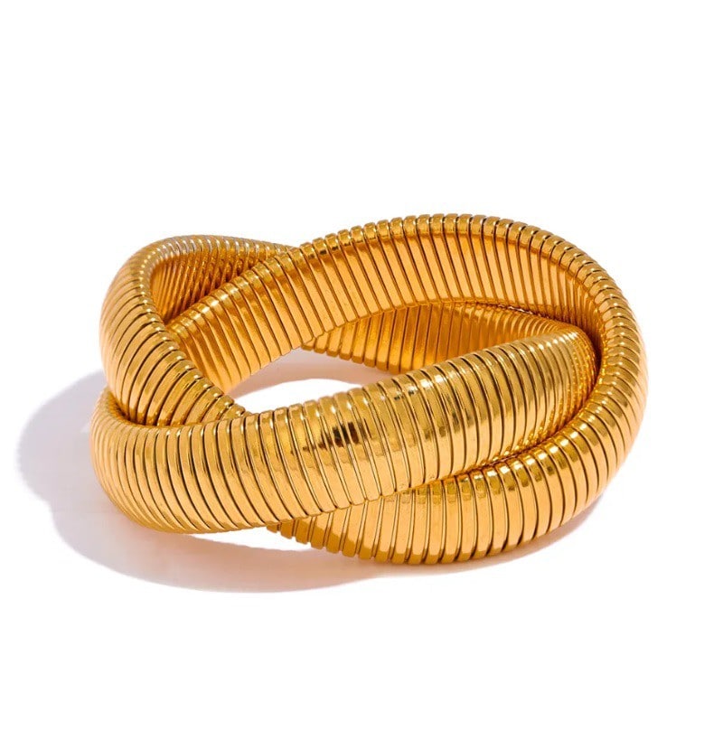 Wrapped Cuban Chain Bracelet