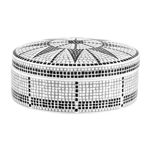 Vista Alegre Calcada Portuguesa Large Porcelain Box Regaleira by Manoela Medeiros, 3 3/7"