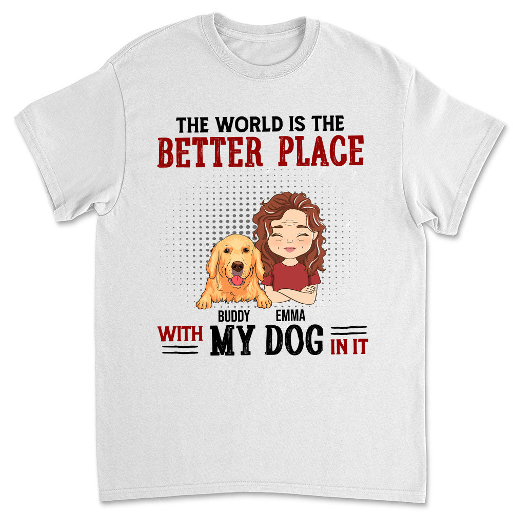 With My Dog - Personalized Custom Unisex T-shirt