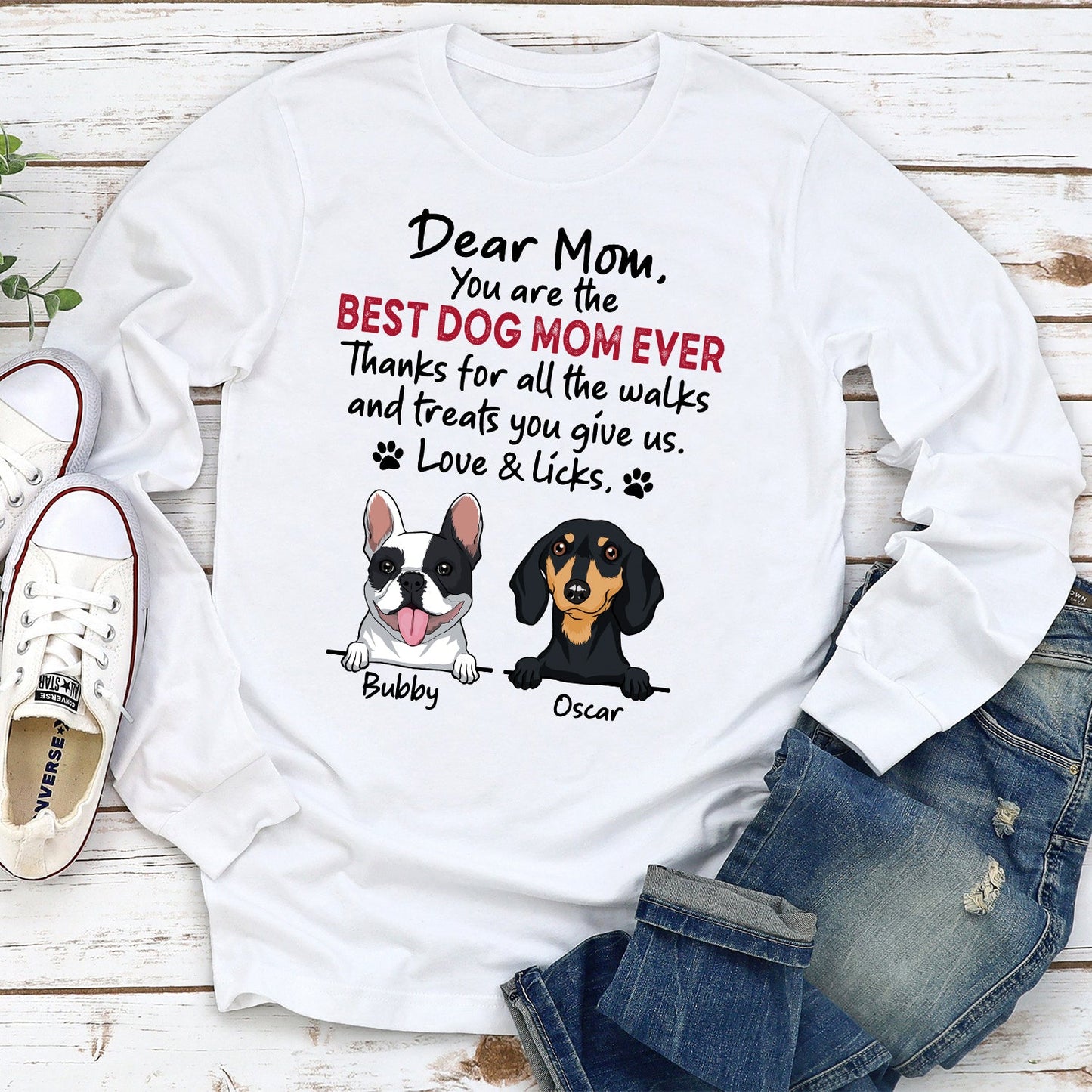 Walks And Treats - Personalized Custom Long Sleeve T-shirt