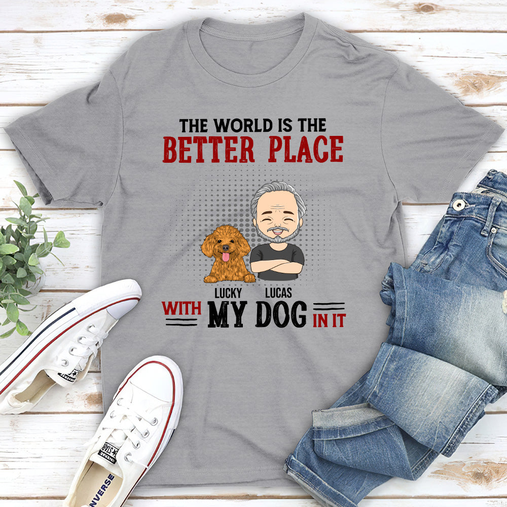 With My Dog - Personalized Custom Unisex T-shirt
