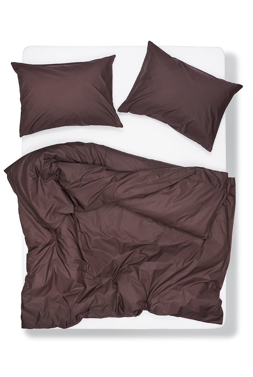 "Brown" Pima Cotton Percale Bedding-Percale Bedding-ZigZagZurich