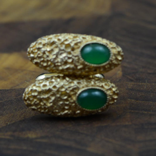 Vintage Swank Gilded Nugget Cufflinks