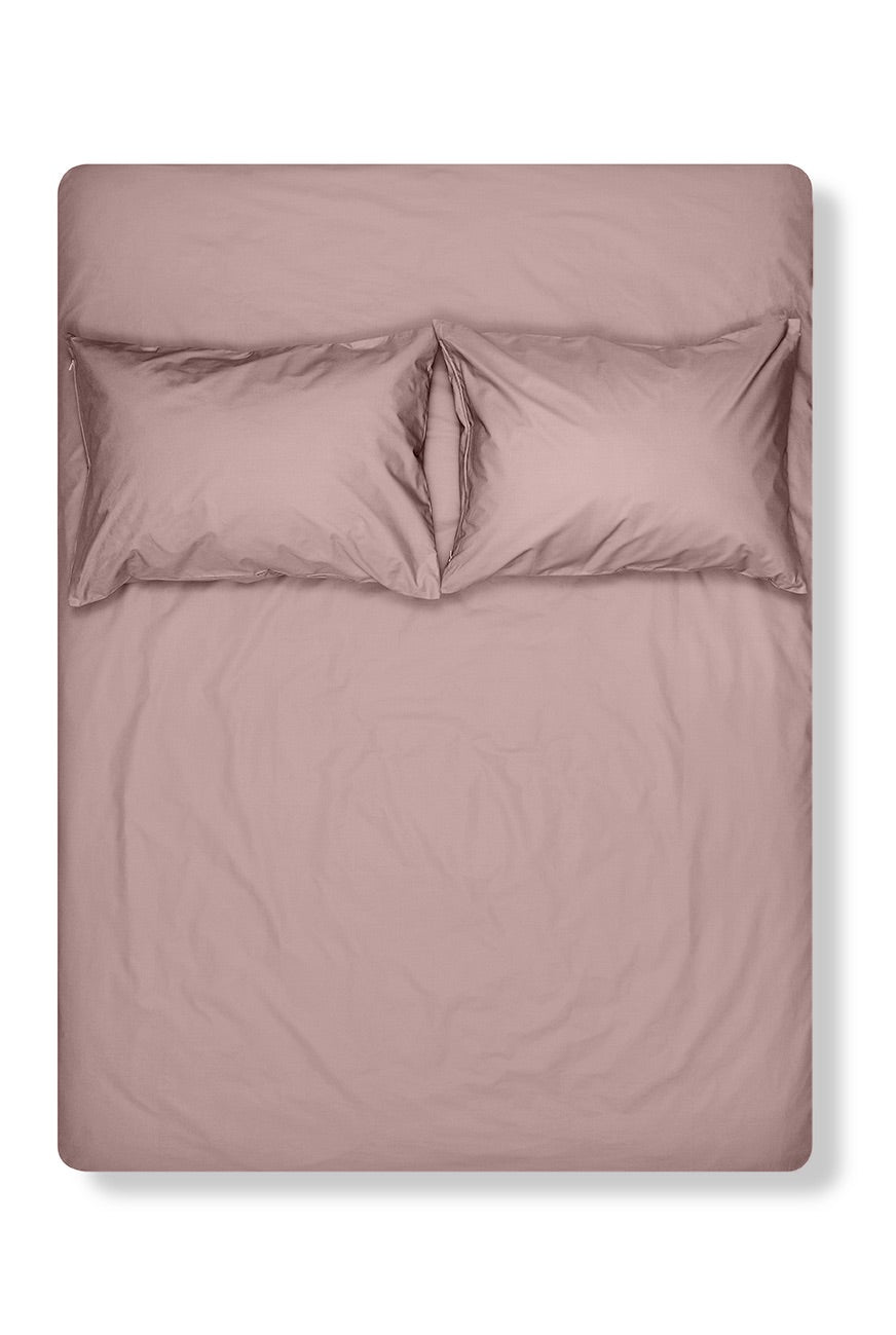 "Dove Grey" Pima Cotton Percale Bedding