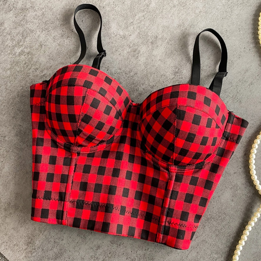 Womens Tube Streetwear Cow Print Tank Camis