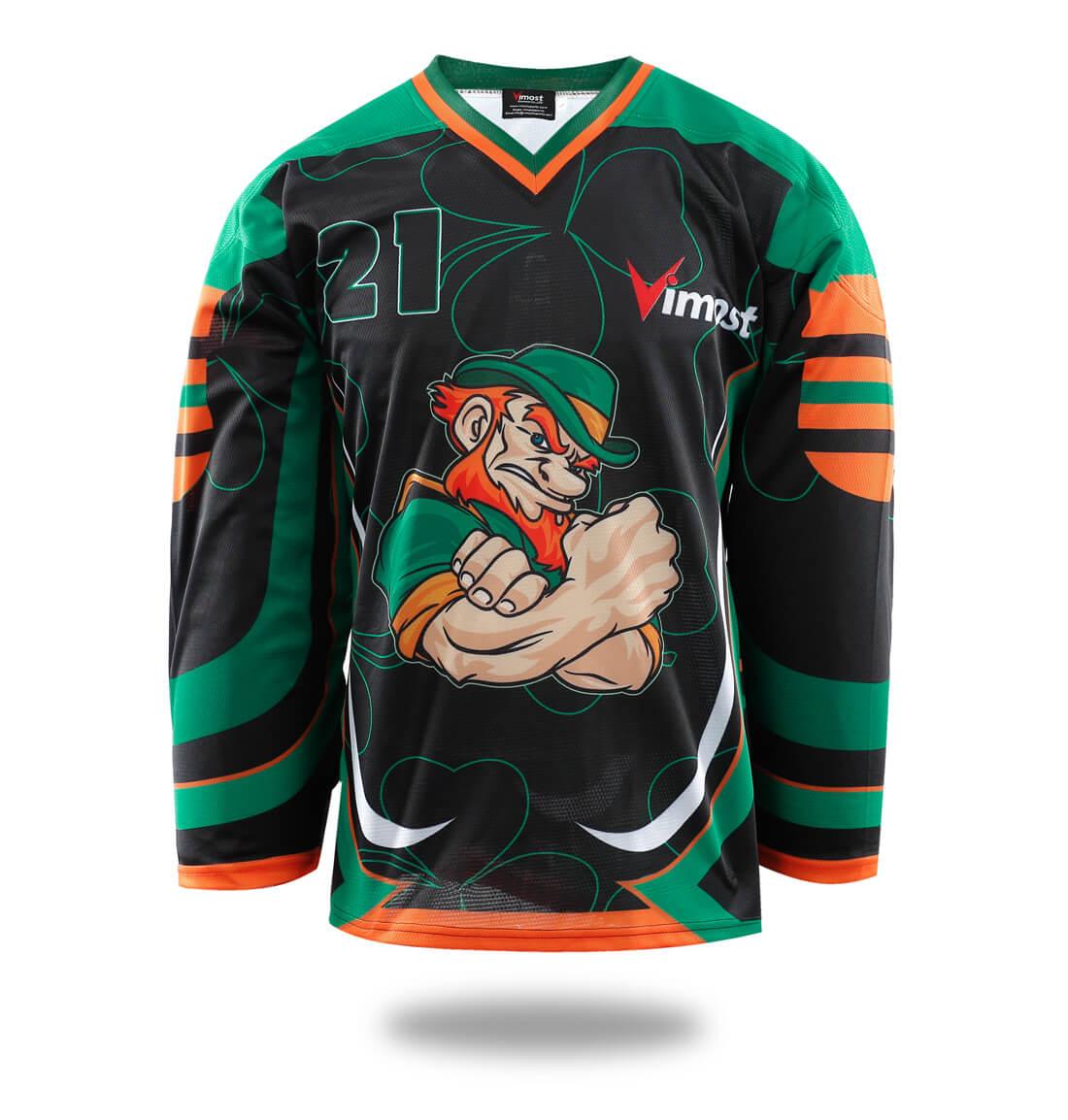 Wolf Design Ice Hockey Jersey with Tiger Snake Portugal Ireland - Animal Amity