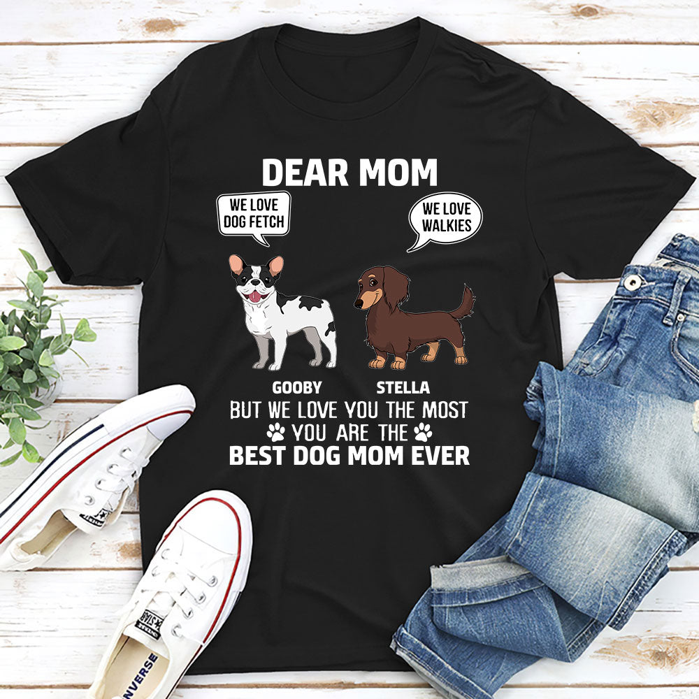 We Love You Most Dad - Personalized Custom Unisex T-shirt