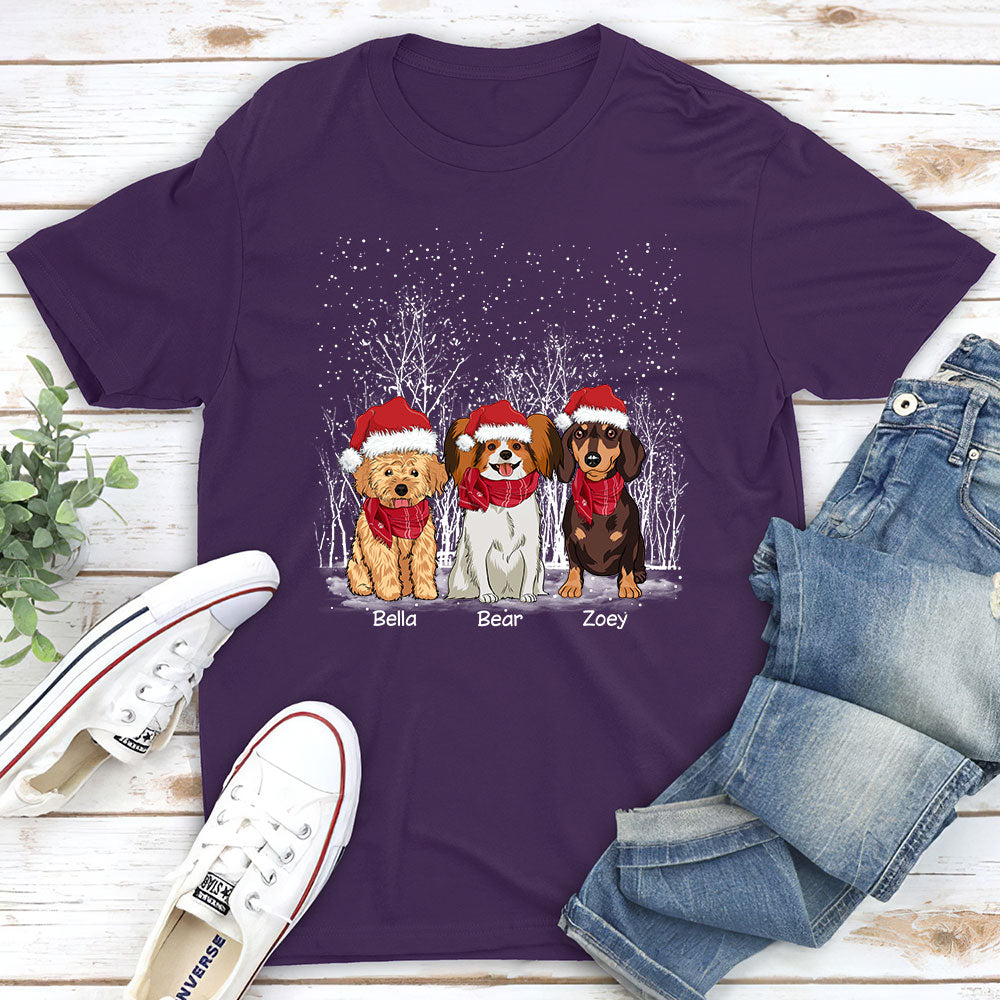 Winter Dog - Personalized Custom Unisex T-shirt