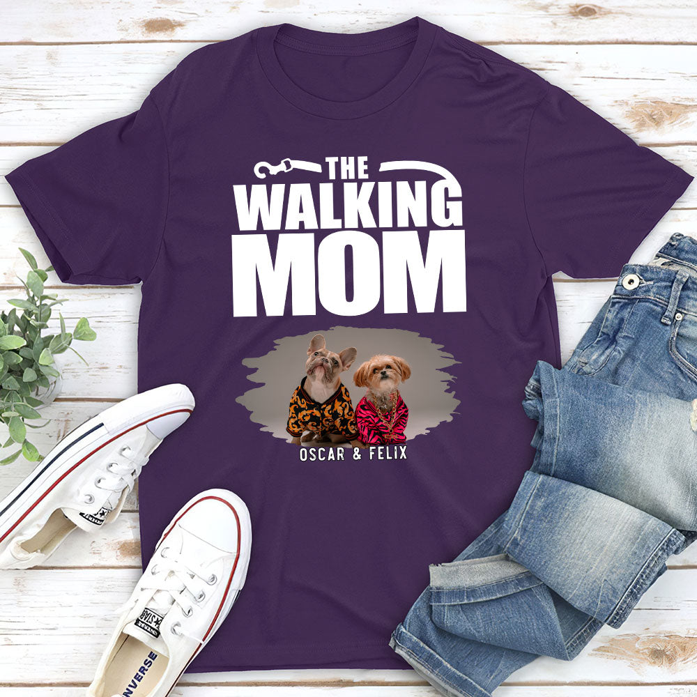 Walking Dad/Mom Photo - Personalized Custom Unisex T-shirt