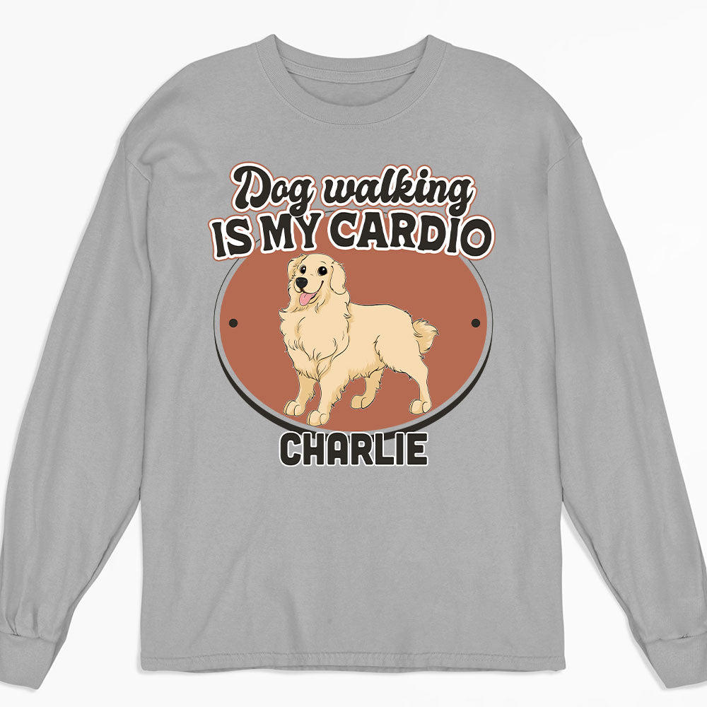 Walk With Dog - Personalized Custom Long Sleeve T-shirt