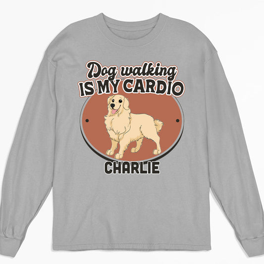 Walk With Dog - Personalized Custom Long Sleeve T-shirt