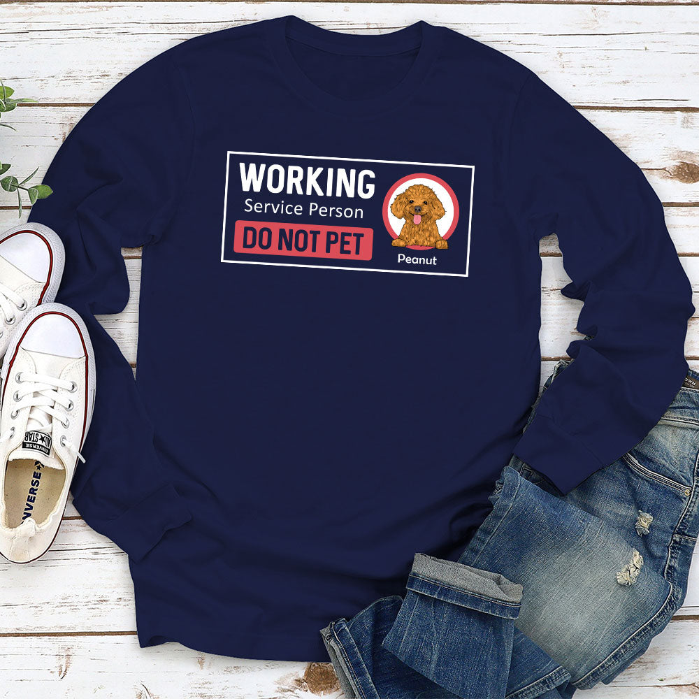 Working Service Person - Personalized Custom Long Sleeve T-shirt