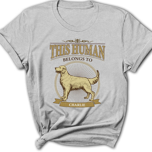 Vintage Human Belongs - Personalized Custom Women's T-shirt