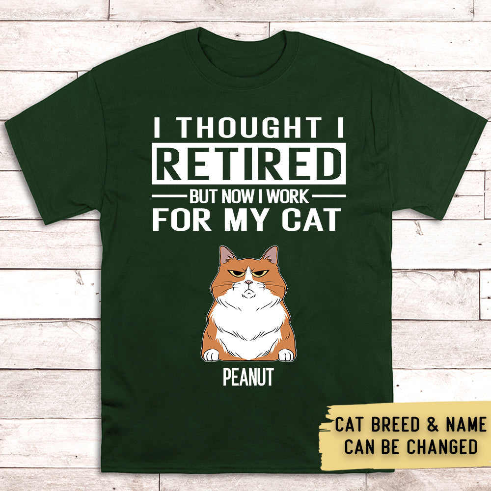 Work For My Cat - Personalized Custom Unisex T-shirt