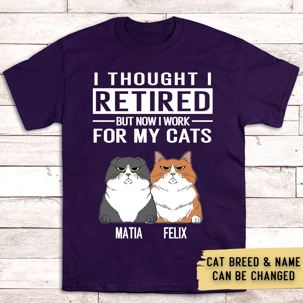 Work For My Cat - Personalized Custom Unisex T-shirt