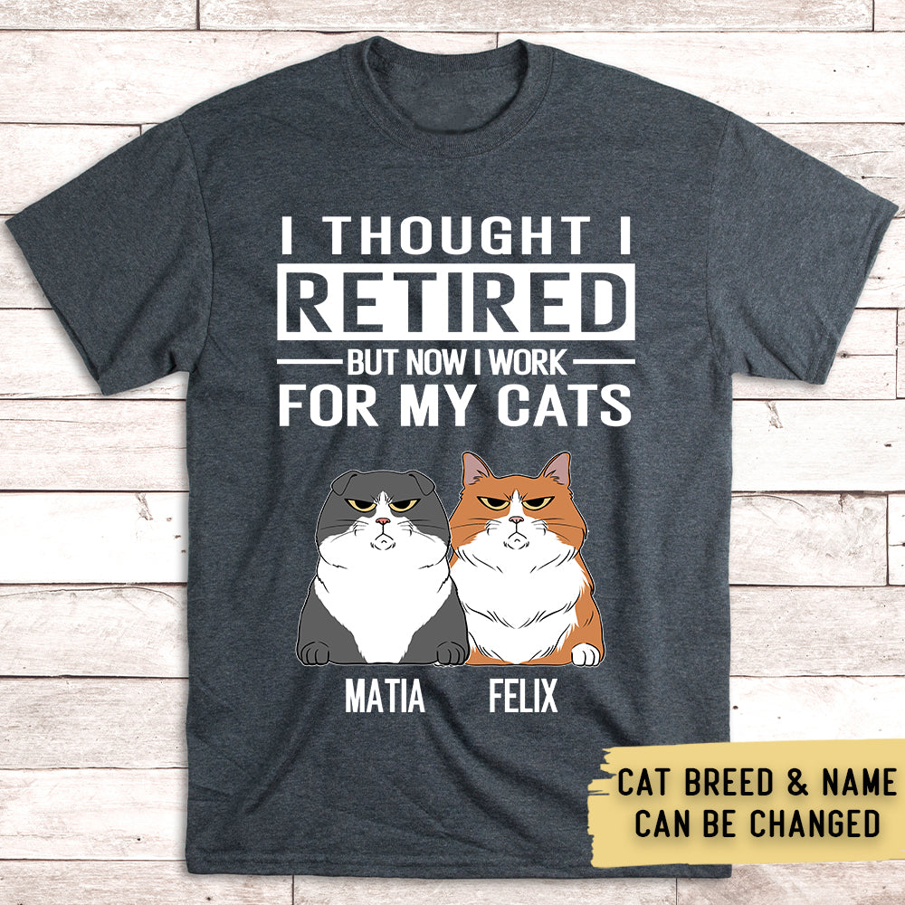 Work For My Cat - Personalized Custom Unisex T-shirt
