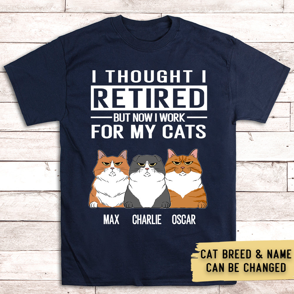 Work For My Cat - Personalized Custom Unisex T-shirt