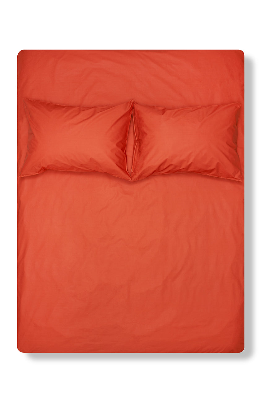 "Mecca Orange " Pima Cotton Percale Bedding