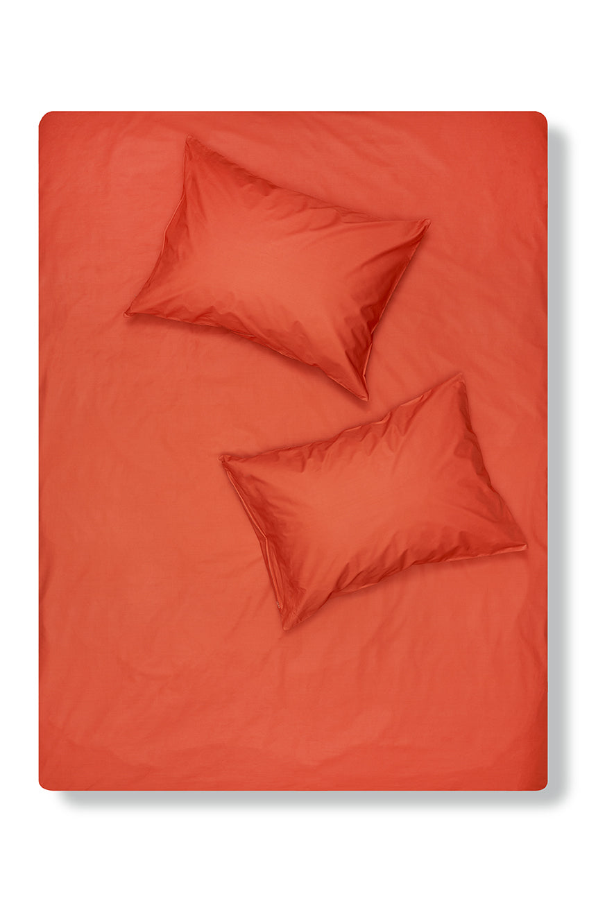 "Mecca Orange " Pima Cotton Percale Bedding