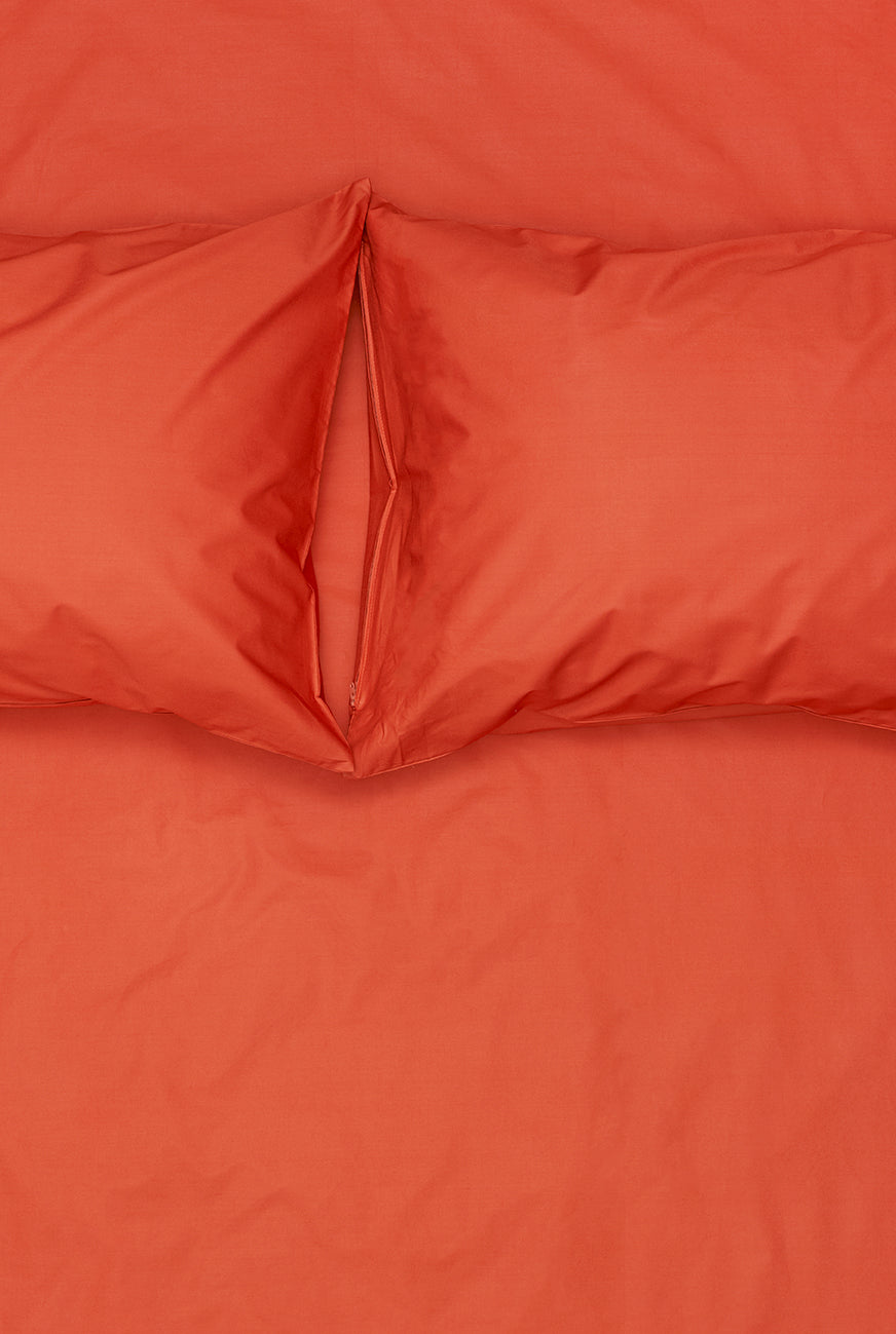 "Mecca Orange " Pima Cotton Percale Bedding