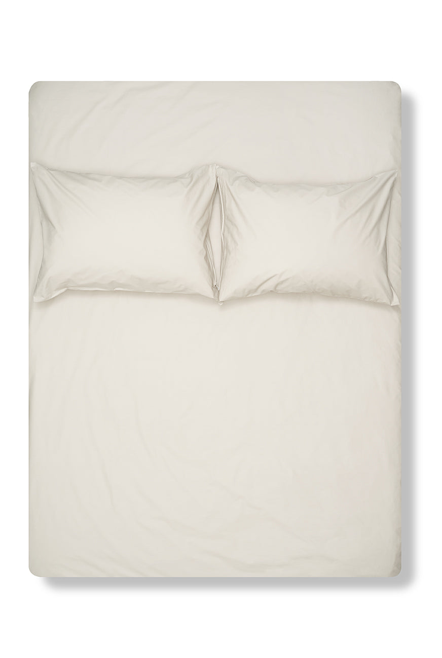 "Mid Grey" Pima Cotton Percale Bedding-Percale Bedding-ZigZagZurich
