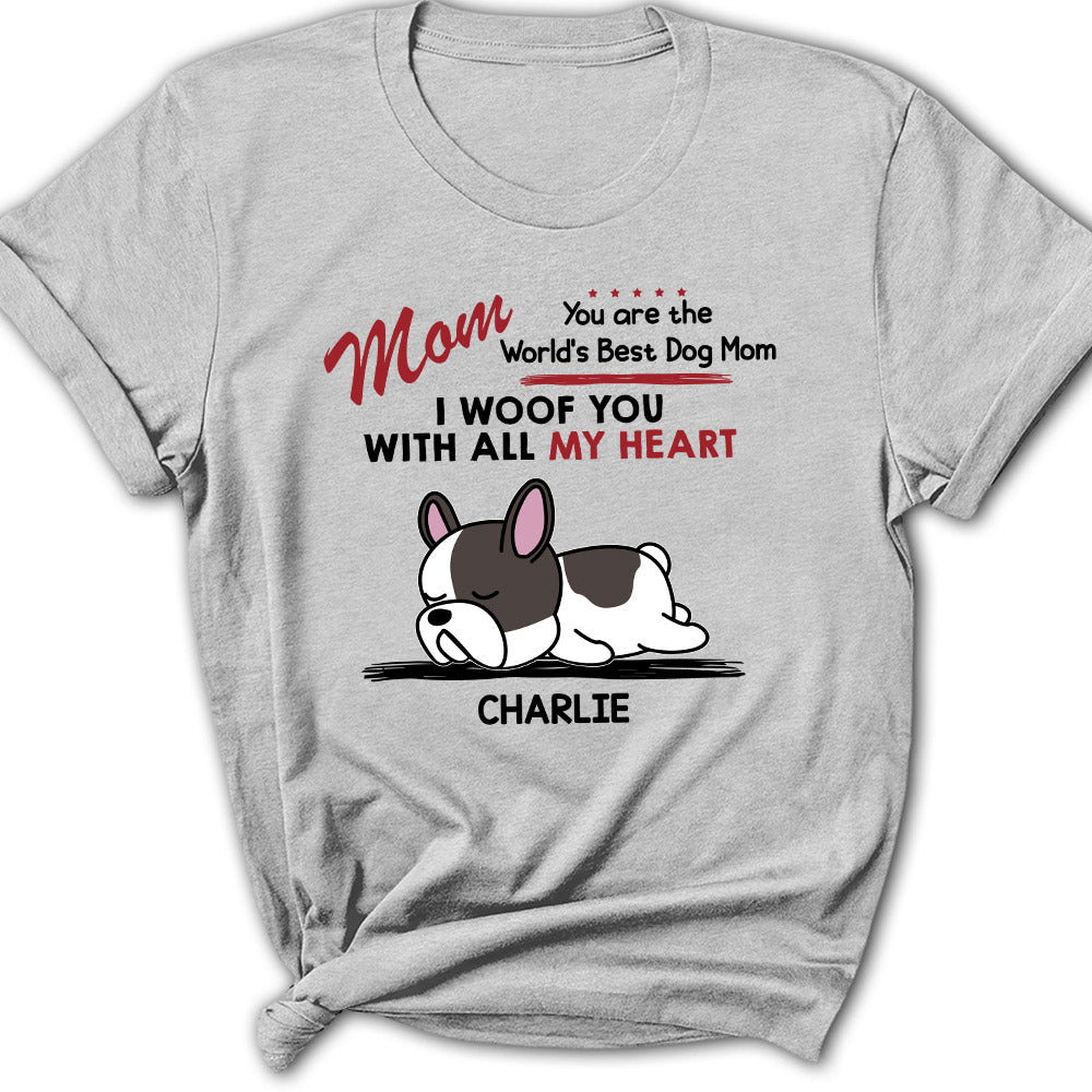 Woof All Heart - Personalized Custom Women's T-shirt
