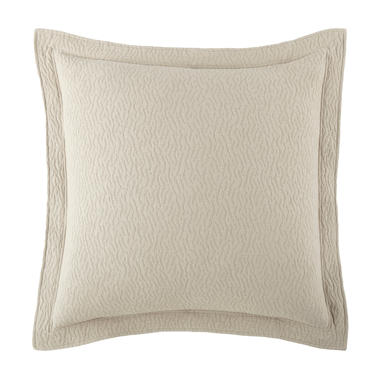 Euro Sham of Peacock Alley Mia Stonewashed Matelassé Bedding in Color Dune