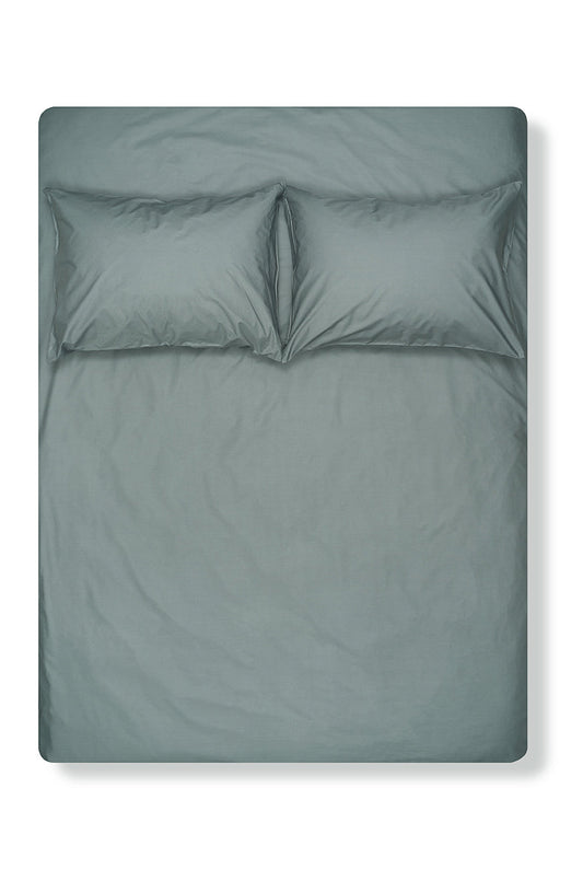"Petrol" Pima Cotton Percale Bedding-Percale Bedding-ZigZagZurich