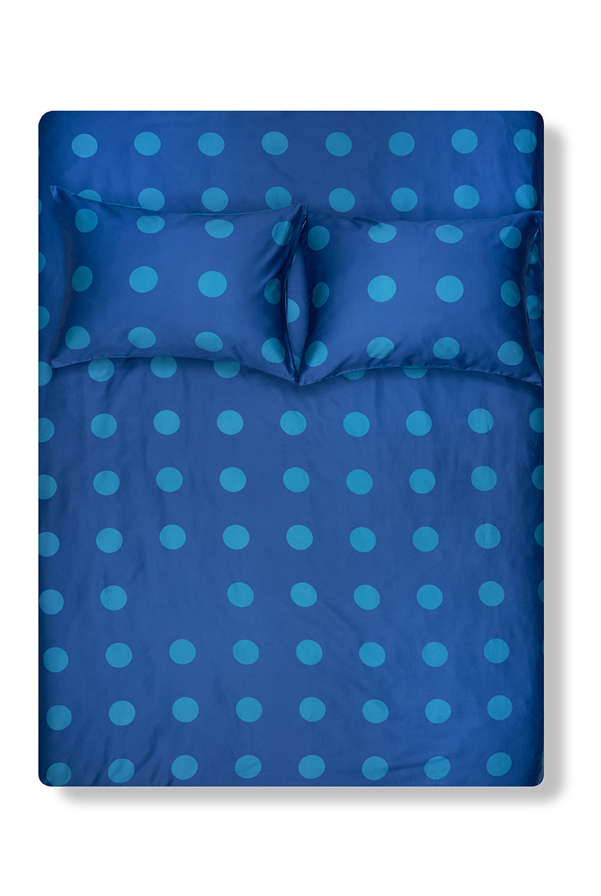 "Polka Stripe Petrol" Artist Bedding Collection by Michele Rondelli
