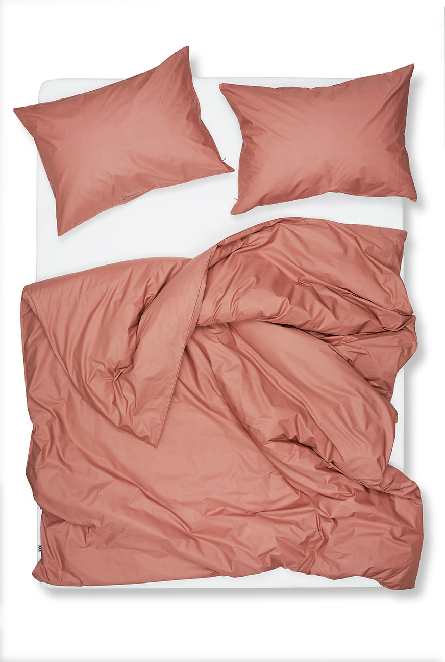 "Red Earth" Pima Cotton Percale Bedding-Percale Bedding-ZigZagZurich