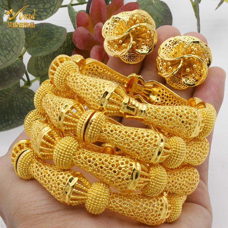 Women Charm Gold Plated African Women Jewelry-Jewelry-Bennys Beauty World