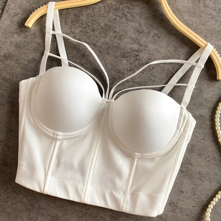 Womens Tube Streetwear Cow Print Tank Camis