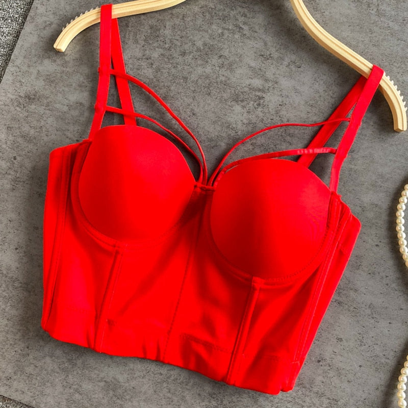 Womens Tube Streetwear Cow Print Tank Camis