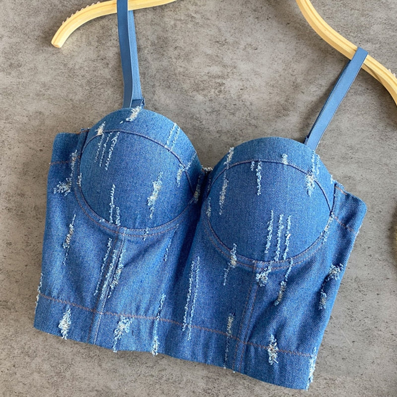 Womens Tube Streetwear Cow Print Tank Camis