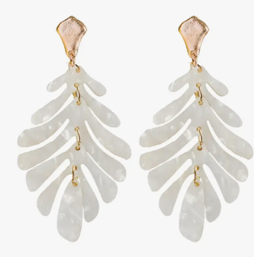 White Petite Palm Drops