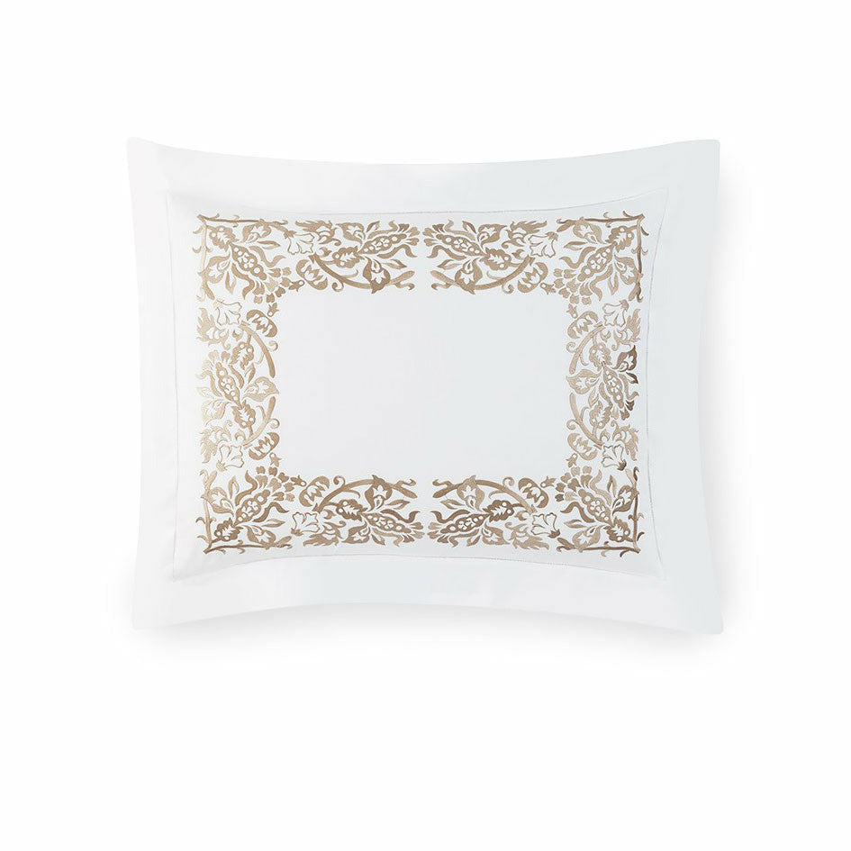 Sferra Saxon Bedding Sham Champagne Fine Linens