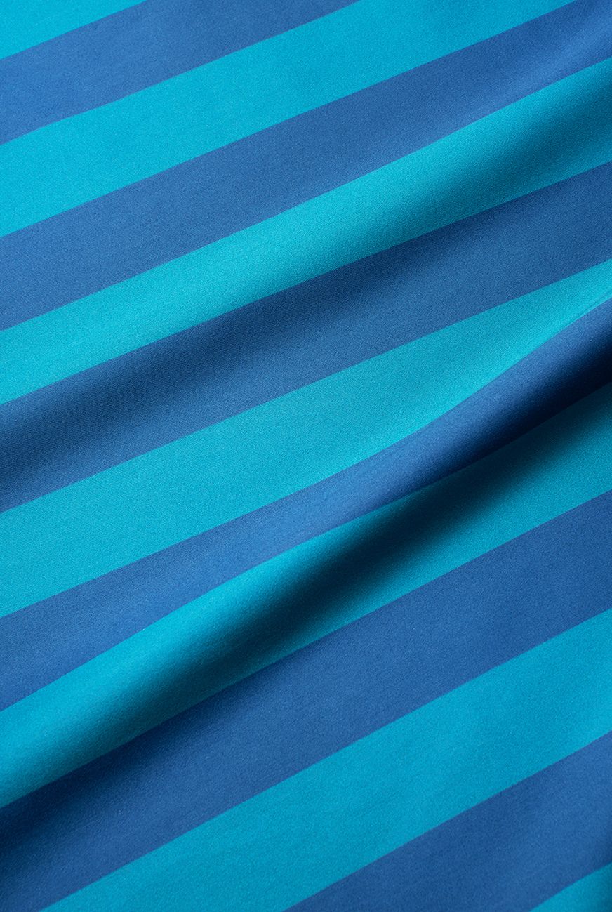 "Stripe Savvy Petrol" Artist Bedding Collection by Michele Rondelli