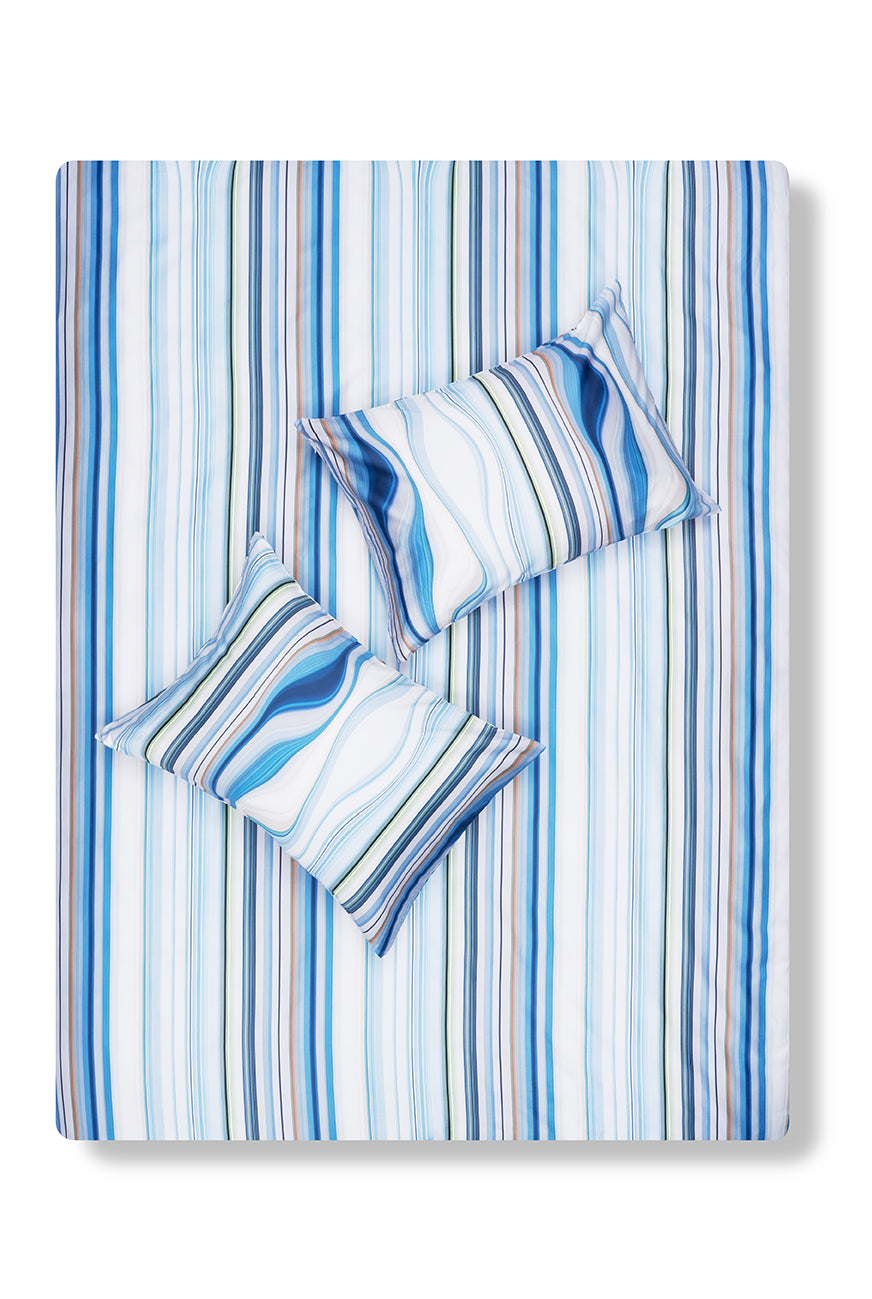 "Stripe Tease Watermarks Two" Artist Bedding Collection by Michele Rondelli