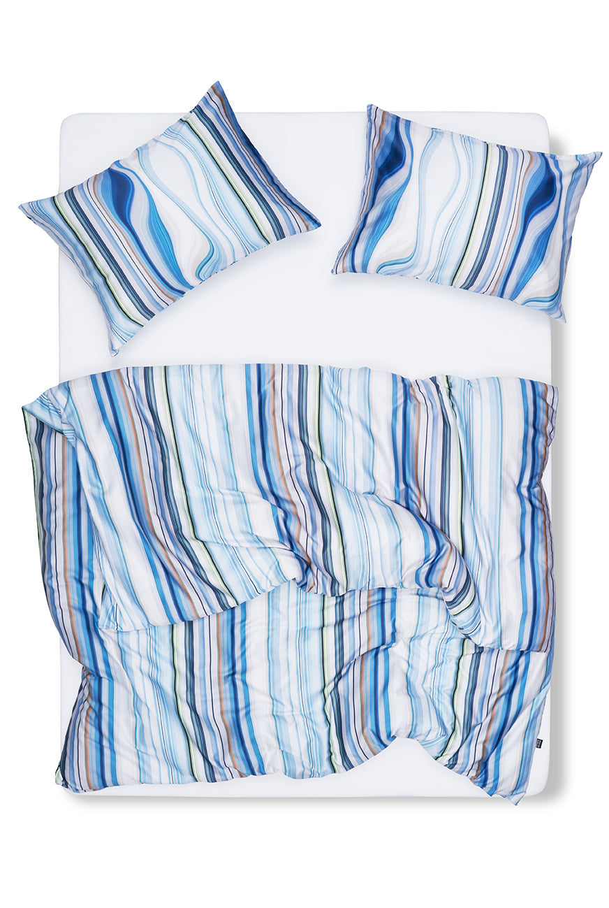 "Stripe Tease Watermarks Two" Artist Bedding Collection by Michele Rondelli