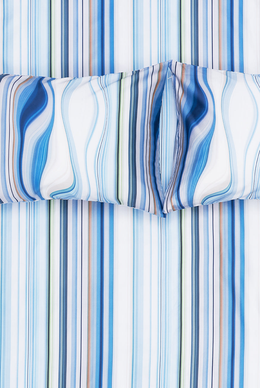 "Stripe Tease Watermarks Two" Artist Bedding Collection by Michele Rondelli