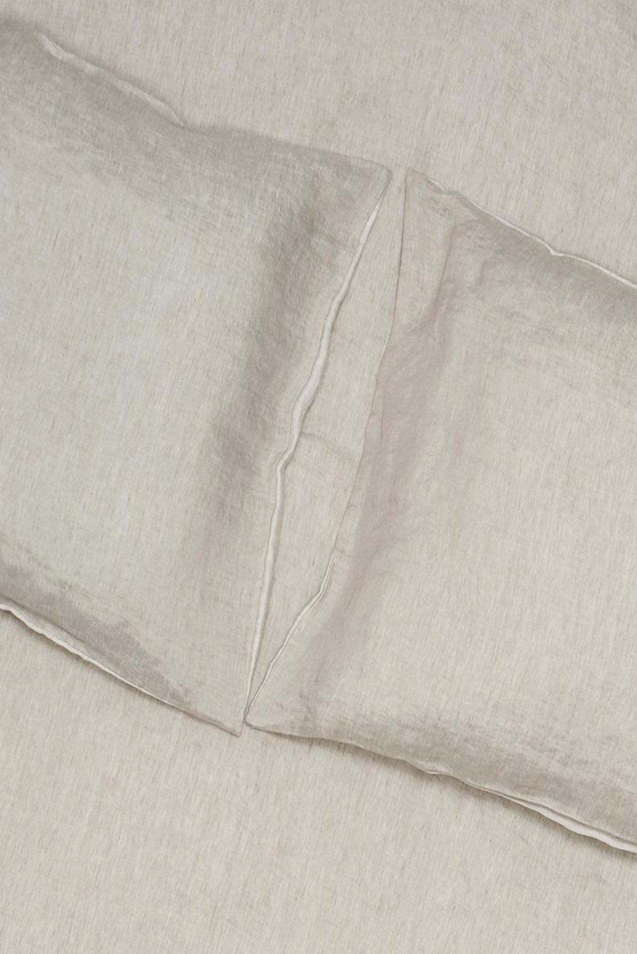 Two Tone Stonewashed Linen Bedding col. Grey-Natural Linen Bedding-leinen bettwäsche-ZigZagZurich
