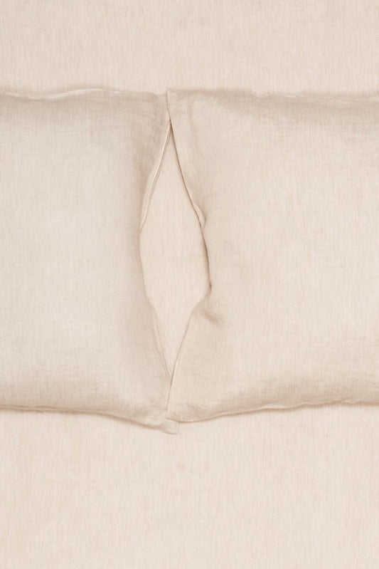 Two Tone Stonewashed Linen Bedding col. Nature-Natural Linen Bedding-leinen bettwäsche-ZigZagZurich