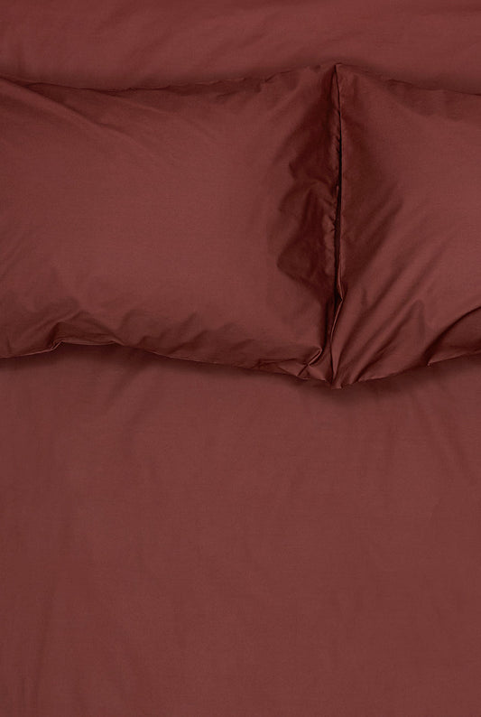 "Wine Red " Pima Cotton Percale Bedding-Percale Bedding-ZigZagZurich